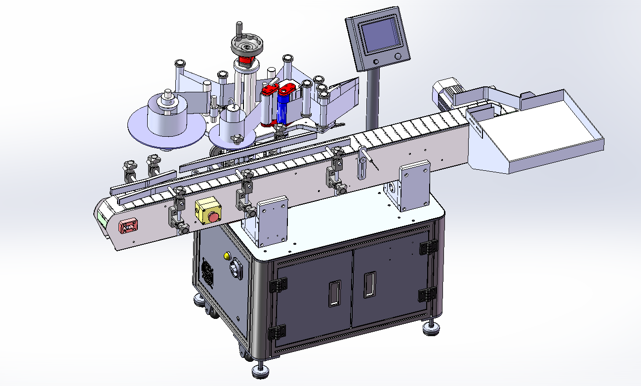 semi-automatique one side labeling machine